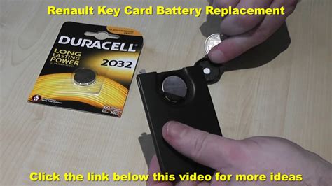 renault key battery replacement